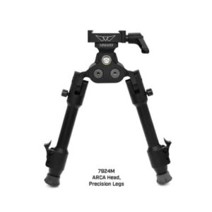 Warne Skyline Pro Bipod, Black Anodized ARCA Interface Head with Precision Legs