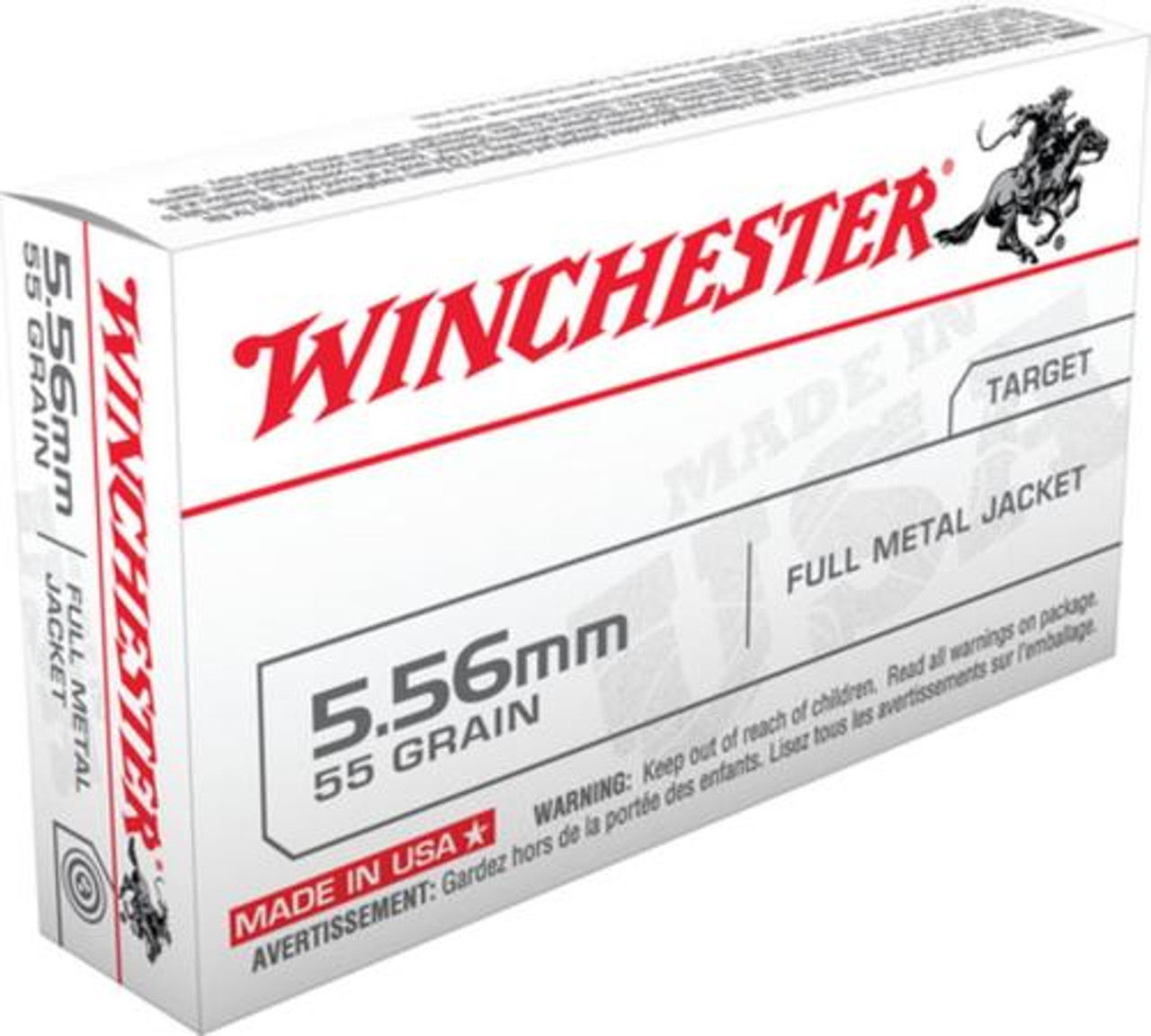 Winchester USA M193 5.56 NATO 55gr FMJ – 800rd Case