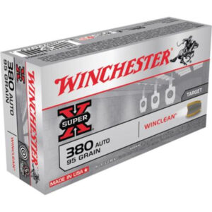 Winchester WinchesterClean 380 ACP Brass Enclosed Base 95gr, 50Box 10Case