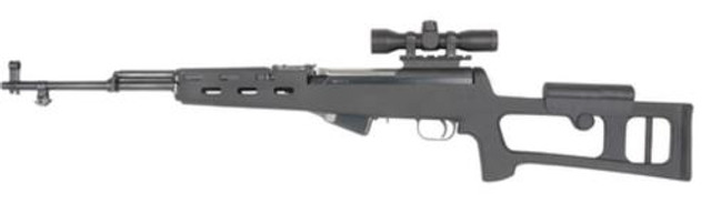 ATI SKS Fiberforce Dragunov-Style Stock – Matte Black Polymer, Fits SKS Rifles