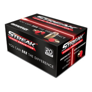 Ammo Inc Streak 9mm, 124gr Total Metal Coating , Non-Incindiary Red Tracer 200rd