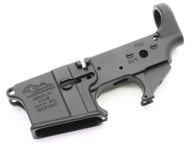 Anderson AR-15 Stripped Lower Receiver, Multi-Caliber, Black Aluminum