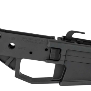 Angstadt Arms Lower Receiver AR-15 Platform 9mm, 7075 T6 Alum, Black Hardcoat Anodized, Accepts Glock Mags