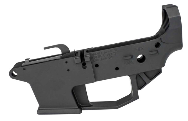 Angstadt Arms Lower Receiver AR-15 Platform 9mm, 7075 T6 Alum, Black Hardcoat Anodized, Accepts Glock Mags