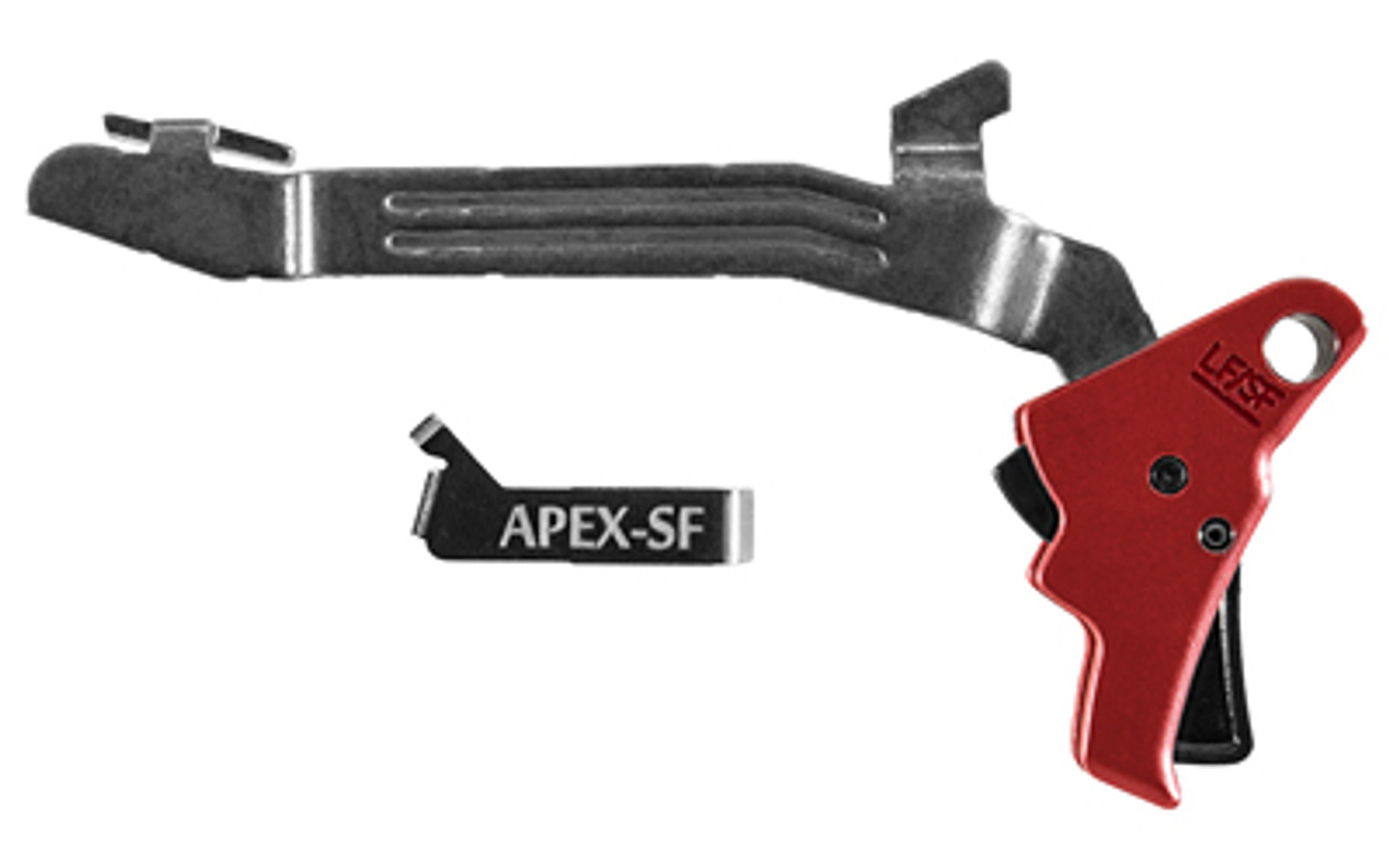 Apex Tactical Action Enhancement Trigger Bar – Red – Fits Glock 43, 43X, 48 – Includes Apex Performance Connector (102-157)