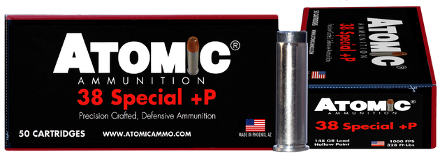 Atomic 38 Special +P 148gr, Lead Hollow Point 50rd