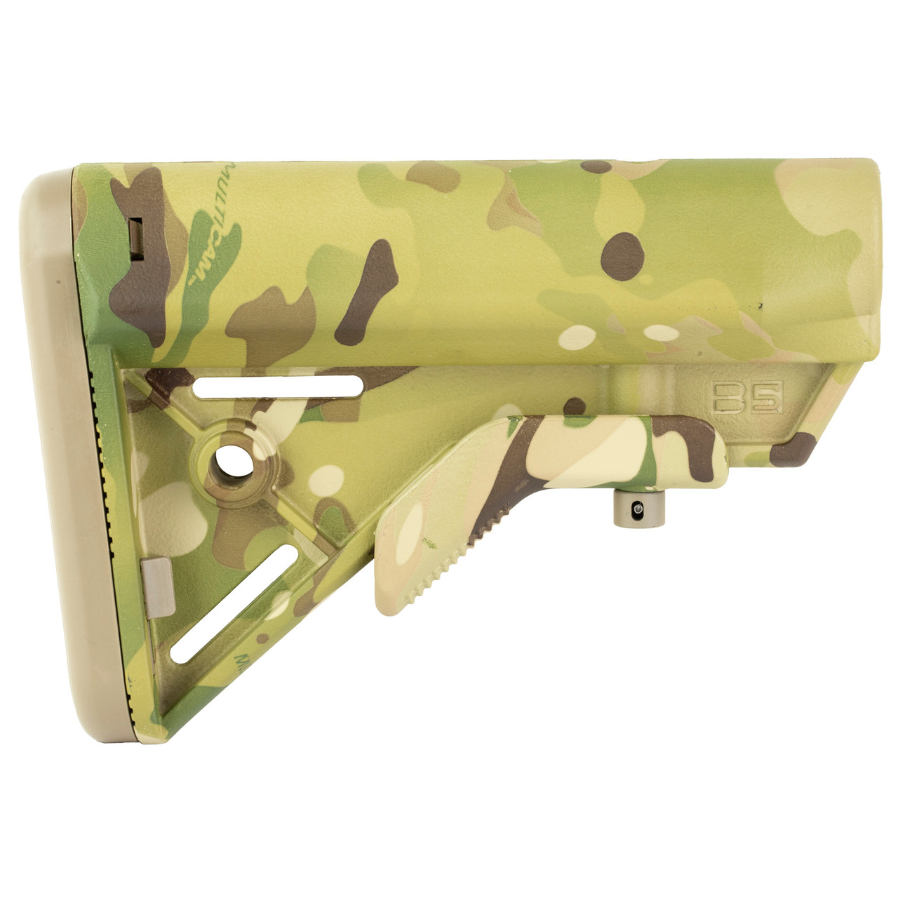 B5 Systems Bravo Stock – MultiCam, Fits AR-Platform with Mil-Spec Receiver Extension