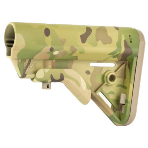 B5 Systems Bravo Stock – MultiCam, Fits AR-Platform with Mil-Spec Receiver Extension