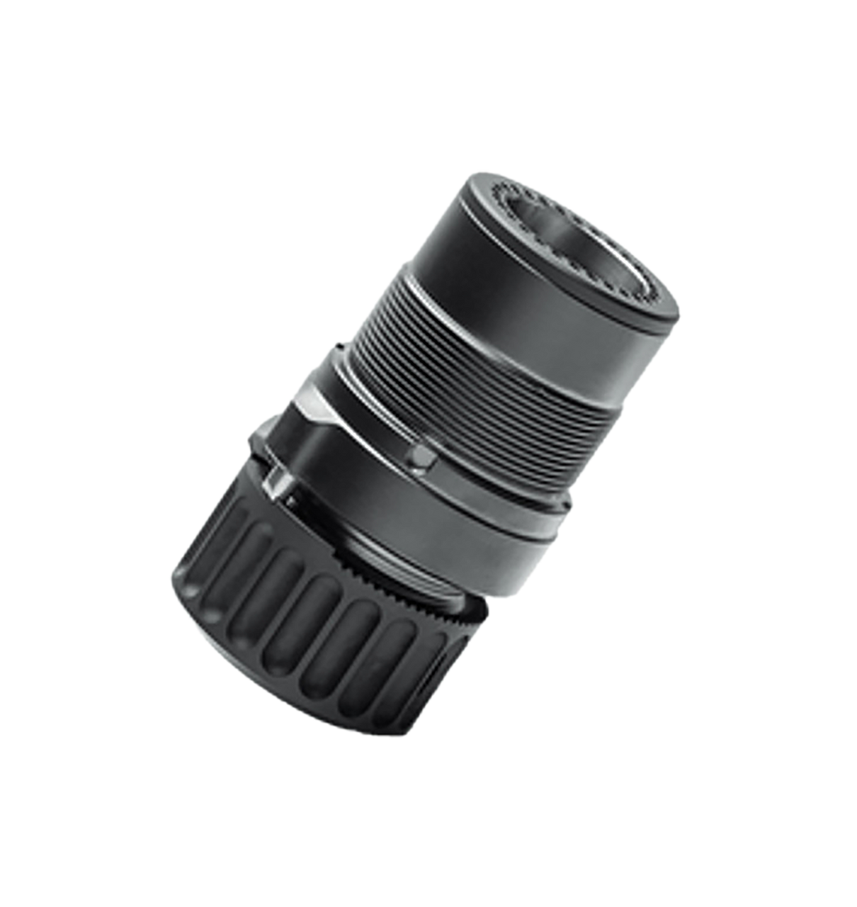 B&T Firearms HUB Adapter 7.62 Black Titanium-Stainless Steel