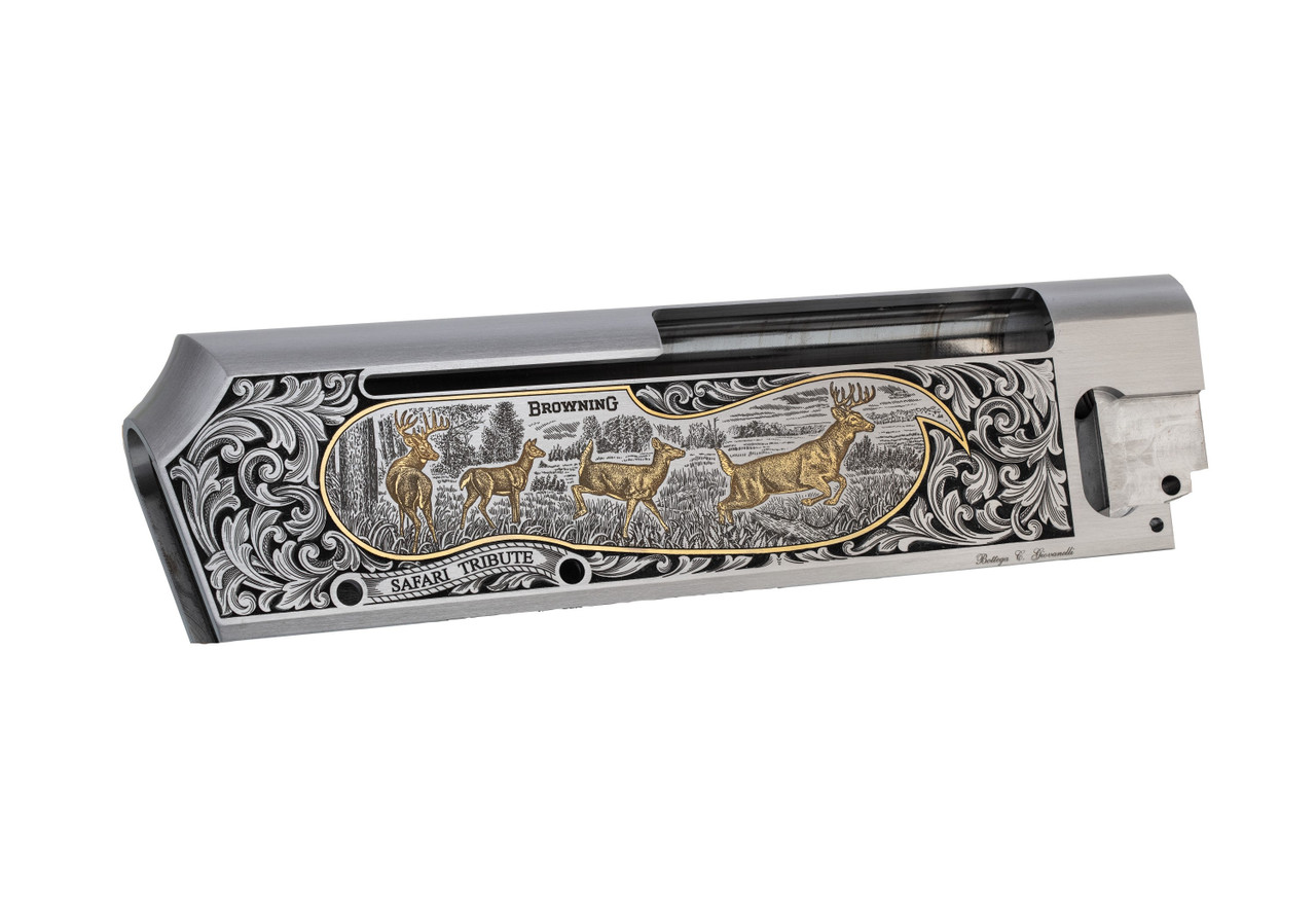 Browning BAR Safari Tribute Handguard – .30-06 Springfield, 22-Inch, Engraved Silver Finish