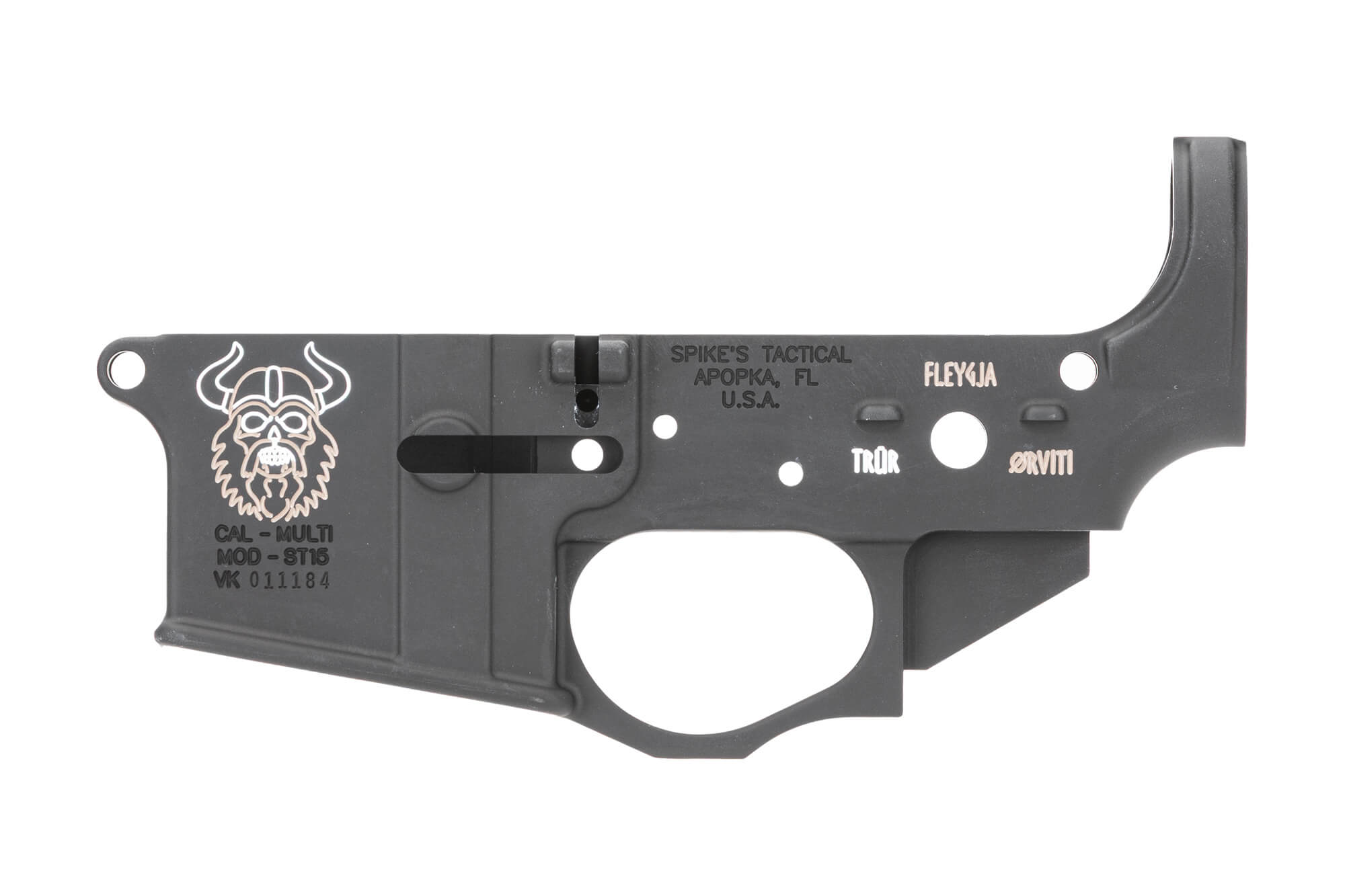 Buy Spike's Tactical Viking Stripped Lower Receiver – .223 5.56mm, Mil-Spec, Black, Non-Colored