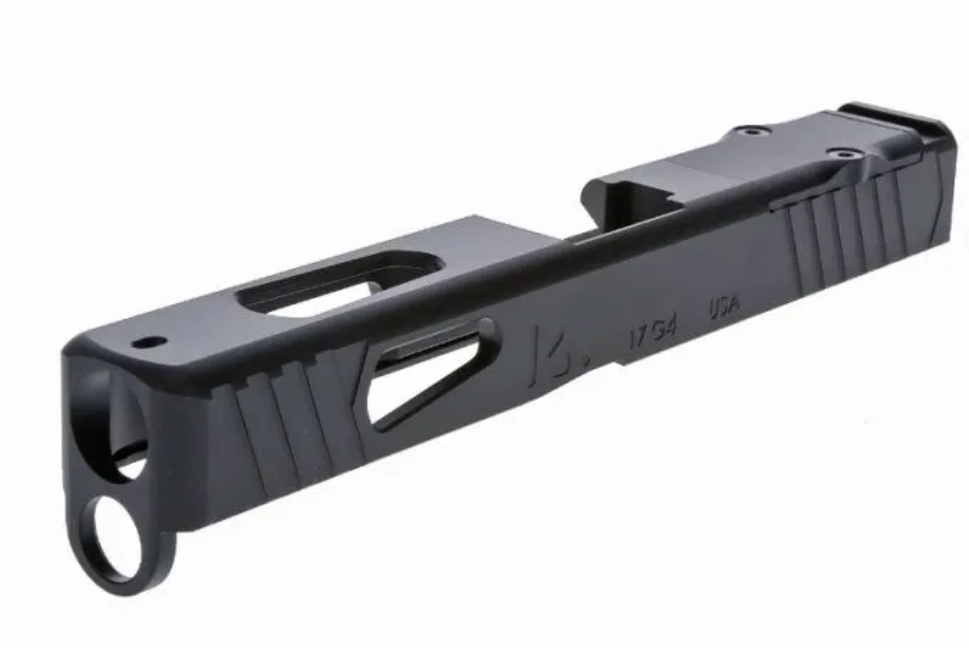 Rival Arms Precision Slide – Glock 17 Gen 3 – Docter Optic Cut, 17-4 Stainless, Black