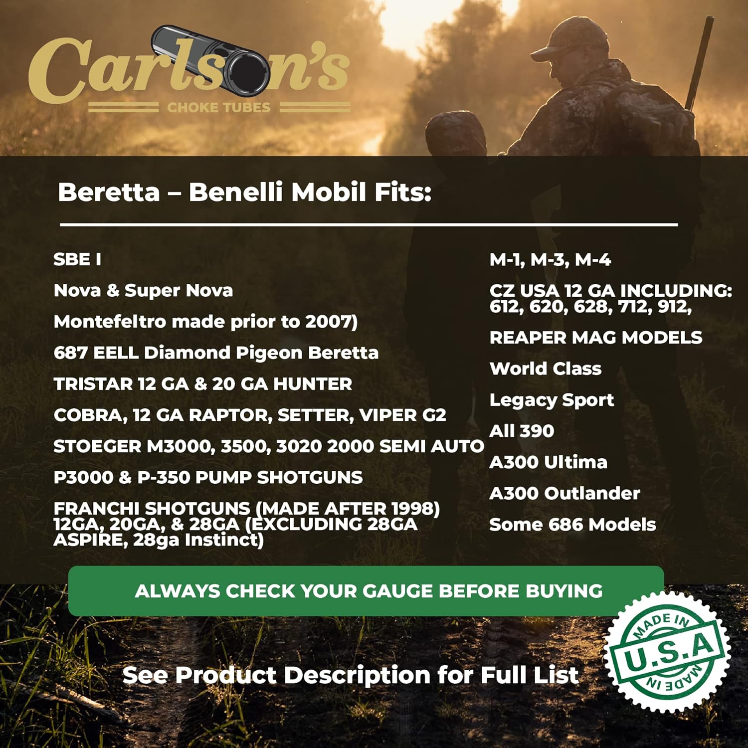 Carlsons Cremator Beretta/Benelli Mobil Long Range