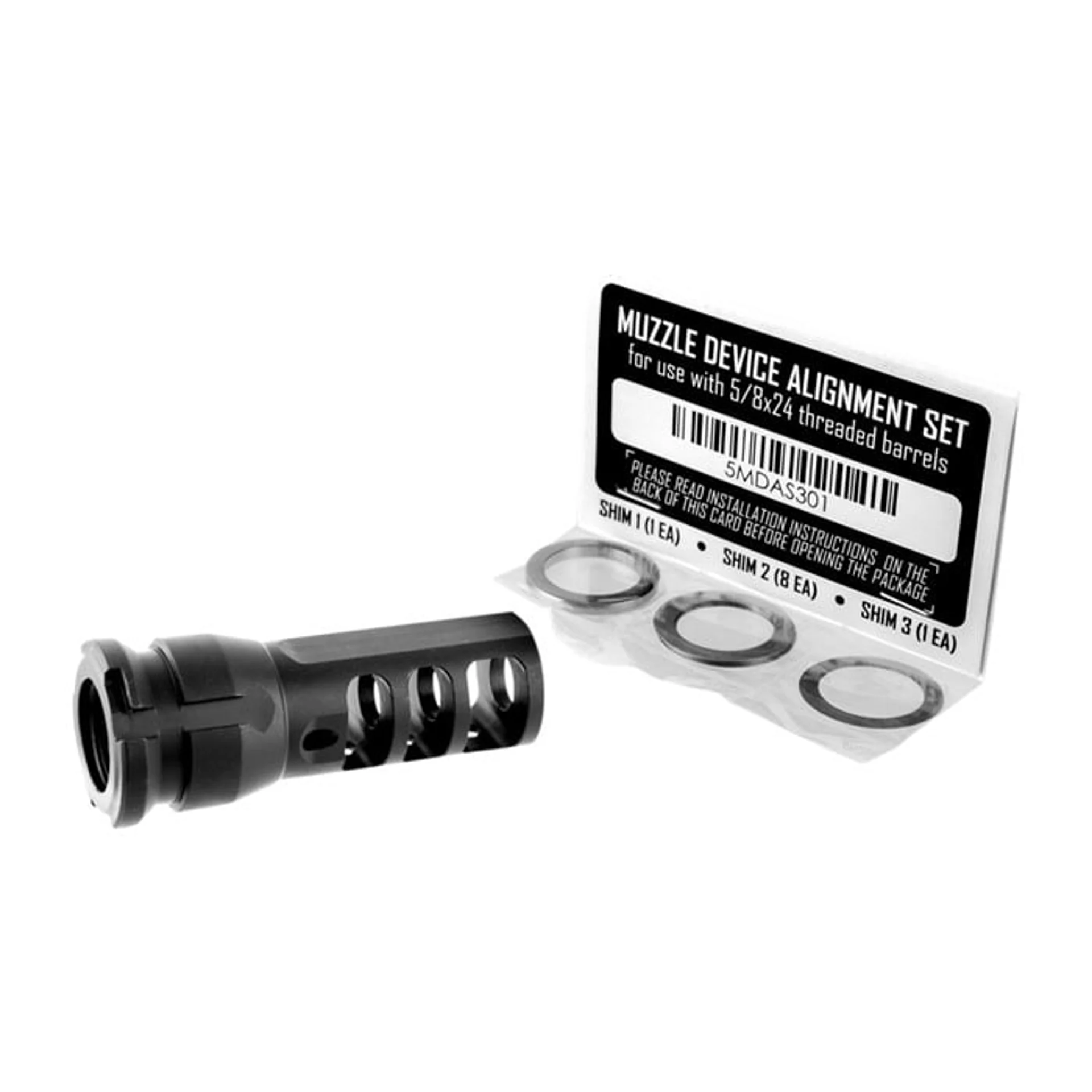 Dead Air KeyMount Muzzle Brake – 5/8x24 TPI, 2.6 OAL, Suppressor Ready