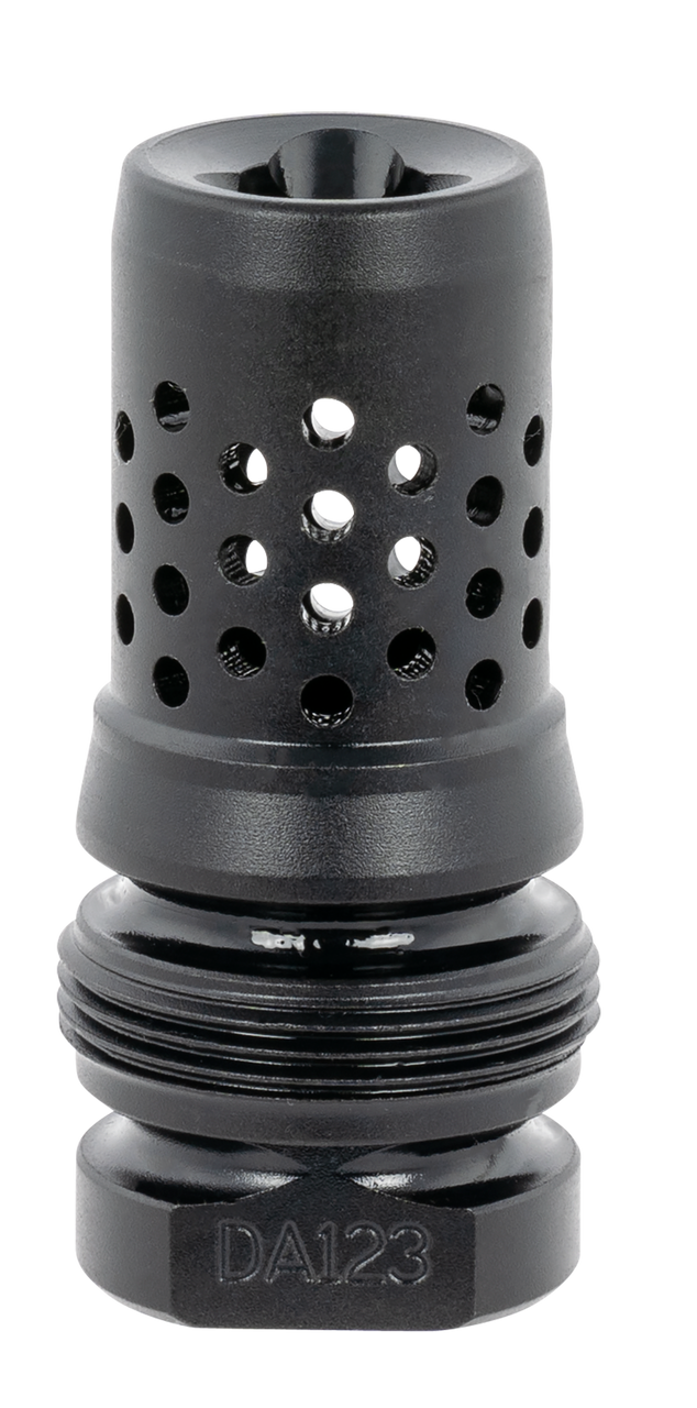 Dead Air Xeno Muzzle Brake – 1/2x28 TPI, 4140 Steel, Black Nitride Finish, Suppressor Compatible