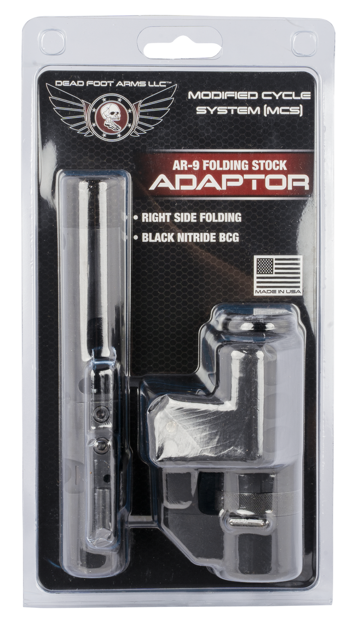 Dead Foot Arms Modified Cycle System AR 9mm – Folding Stock Adapter and BCG