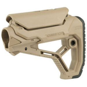 FAB Defense AR-15 Buttstock with Adjustable Cheek Rest – Fits Mil-Spec & Commercial Buffer Tubes