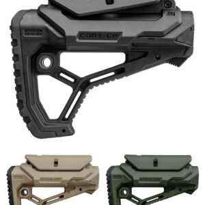 FAB Defense AR-15 Buttstock – Compact, Cheek Rest, Mil-Spec & Commercial Fit