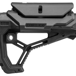 FAB Defense Core-CP AR-15 Stock – Adjustable Cheek Rest, Fits Mil-Spec & Commercial Buffer Tubes