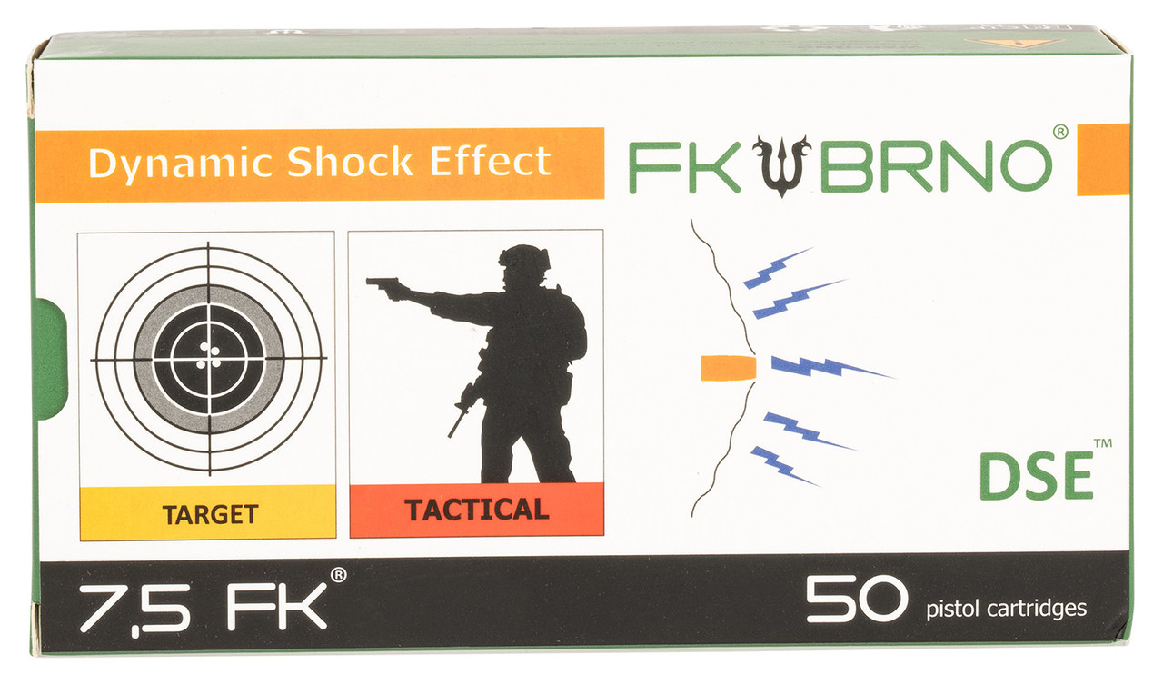 FK Brno US F9 7.5 FK 101gr, Solid Flat Nose 50rd