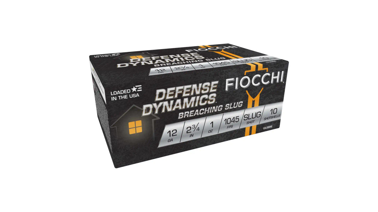 Fiocchi Defense Dynamics 12 Ga, 2.75 1oz, Slug Breaching Slug 10rd