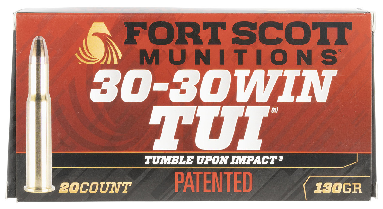 Fort Scott TUI 30-30 Win 130gr, Solid Copper Spun 20rd Box