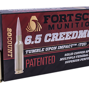 Fort Scott TUI 6.5 Creedmoor 123gr, Solid Copper Spun 20rd Box