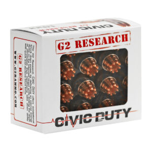 G2 Research Civic Duty 10mm, 122gr, Lead Free Copper 20rd Box