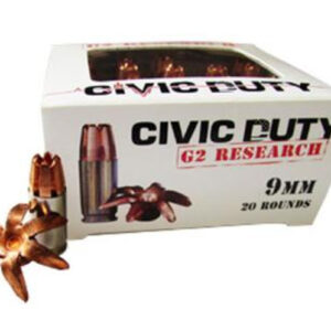 G2 Research Civic Duty 9mm 100gr, Hollow Point 20rd