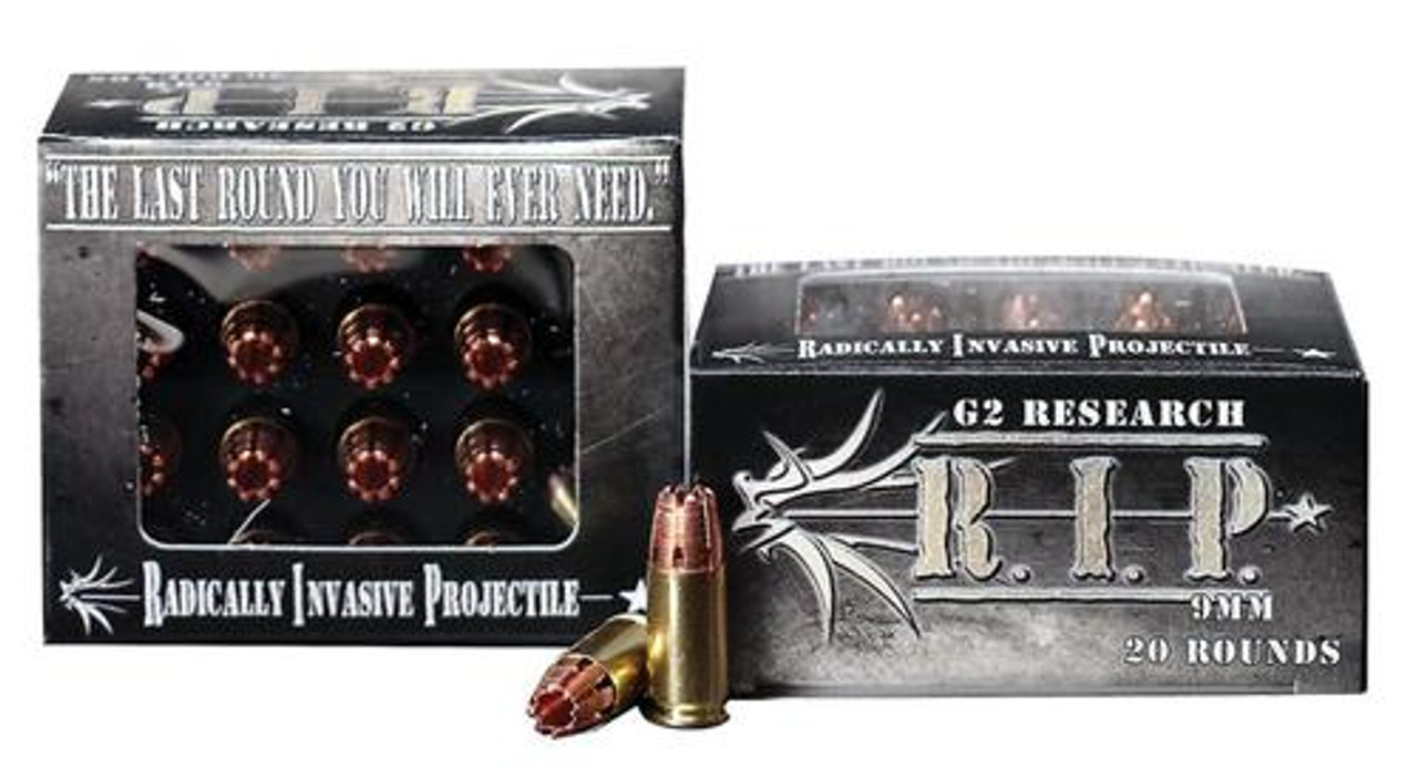 G2 Research RIP 9mm 92gr, Hollow Point 20rd Box