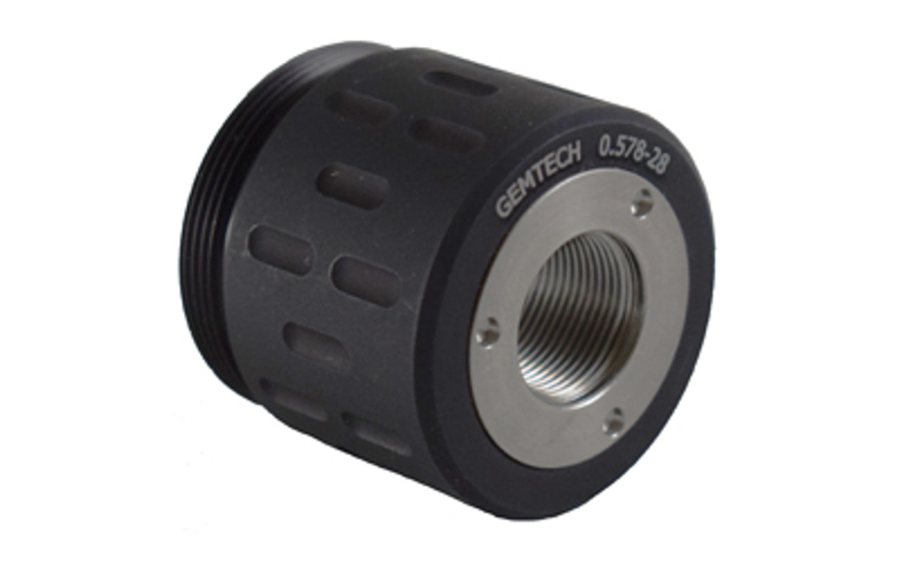 Gemtech GM-45 / Blackside Threaded Rear Mount Adapter – 1/2x28 Thread, 9mm Suppressor Compatible