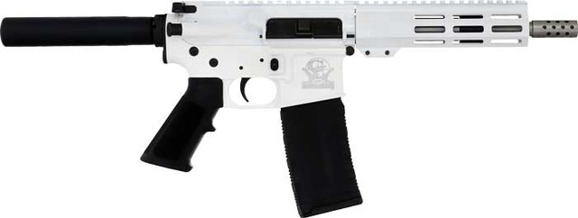 Great Lakes GL-15 223 Wylde, 7.5" Barrel, White & Black, 30rd