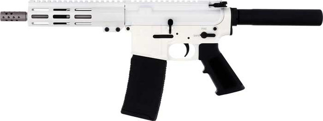 Great Lakes GL-15 223 Wylde, 7.5" Barrel, White & Black, 30rd