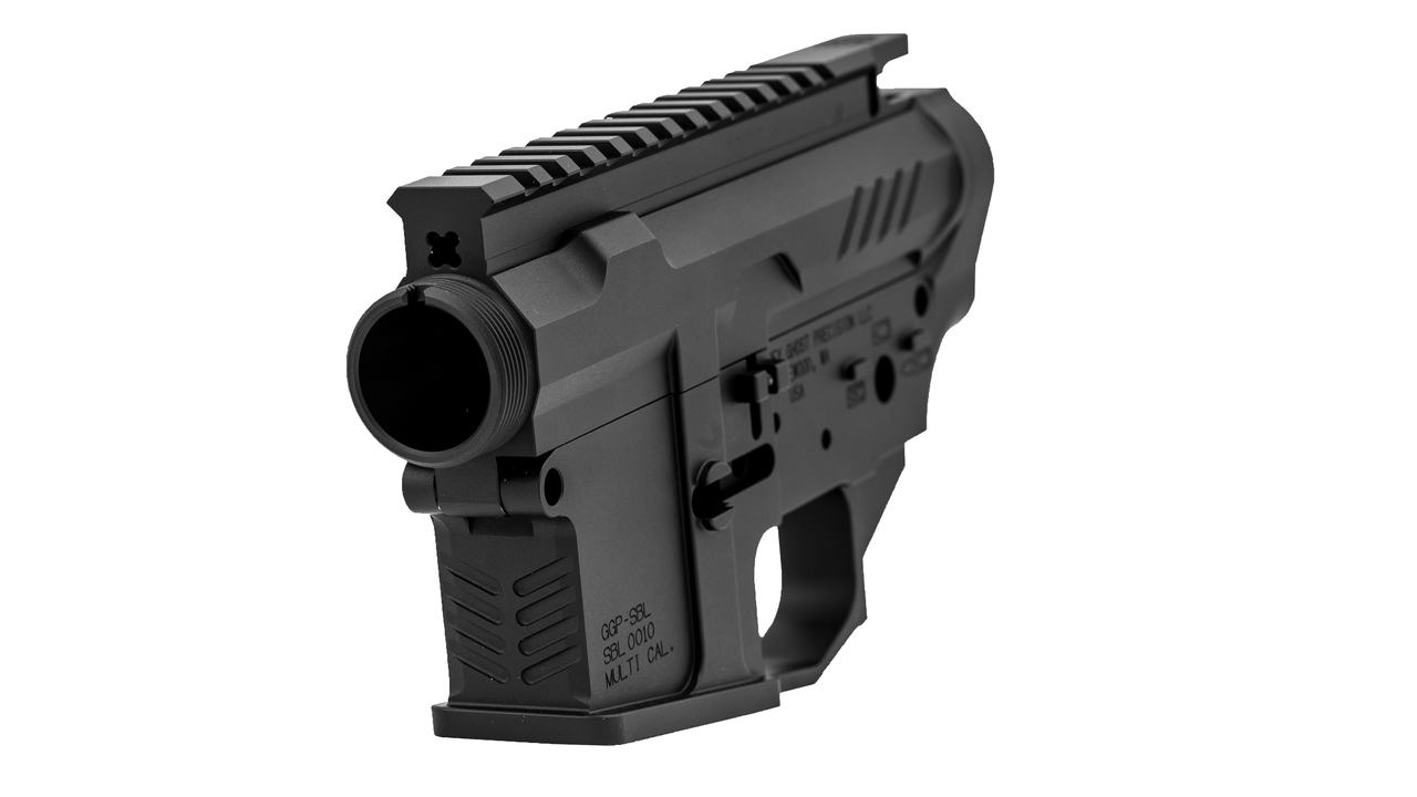 Grey Ghost Precision AR-15 Billet Receiver Set 223 Remington/5.56x45mm,Flared Magazine Well