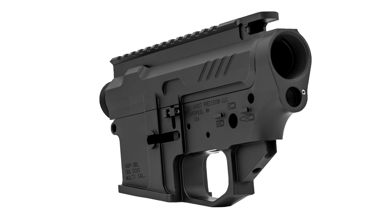 Grey Ghost Precision AR-15 Billet Receiver Set 223 Remington/5.56x45mm,Flared Magazine Well