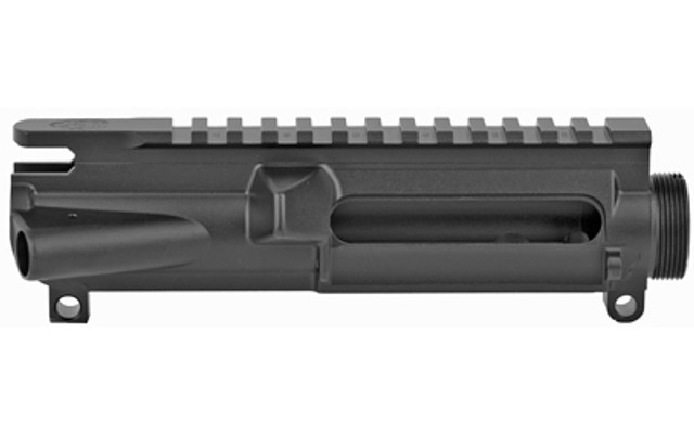 Grey Ghost Precision AR-15 Forged Upper Receiver – Stripped, Black Anodized, M4 Feedramps, No Forward Assist or Port Door, .250" Takedown Pin Holes