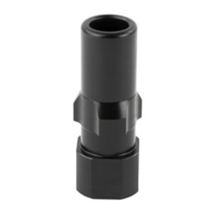Griffin Armament 3-Lug Adapter – 9mm M13.5x1 LH Thread, 17-4 Stainless Steel, Black Melonite QPQ Finish