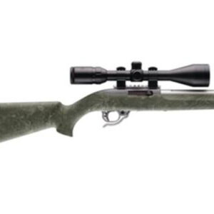 Hogue OverMolded Rifle Stock – Ghillie Green, Fits Ruger 10/22 with Bull Barrel