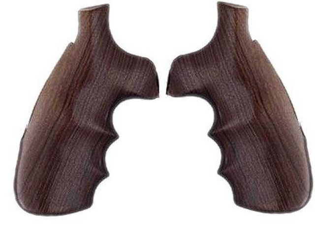 Hogue S&W N Frame Square Butt Hardwood Grip, Finger Grooves Pau Ferro