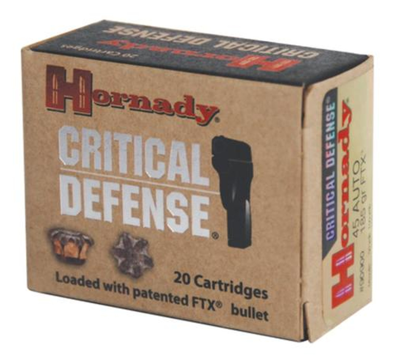 Hornady Critical Defense 45 ACP 185gr, 20rd