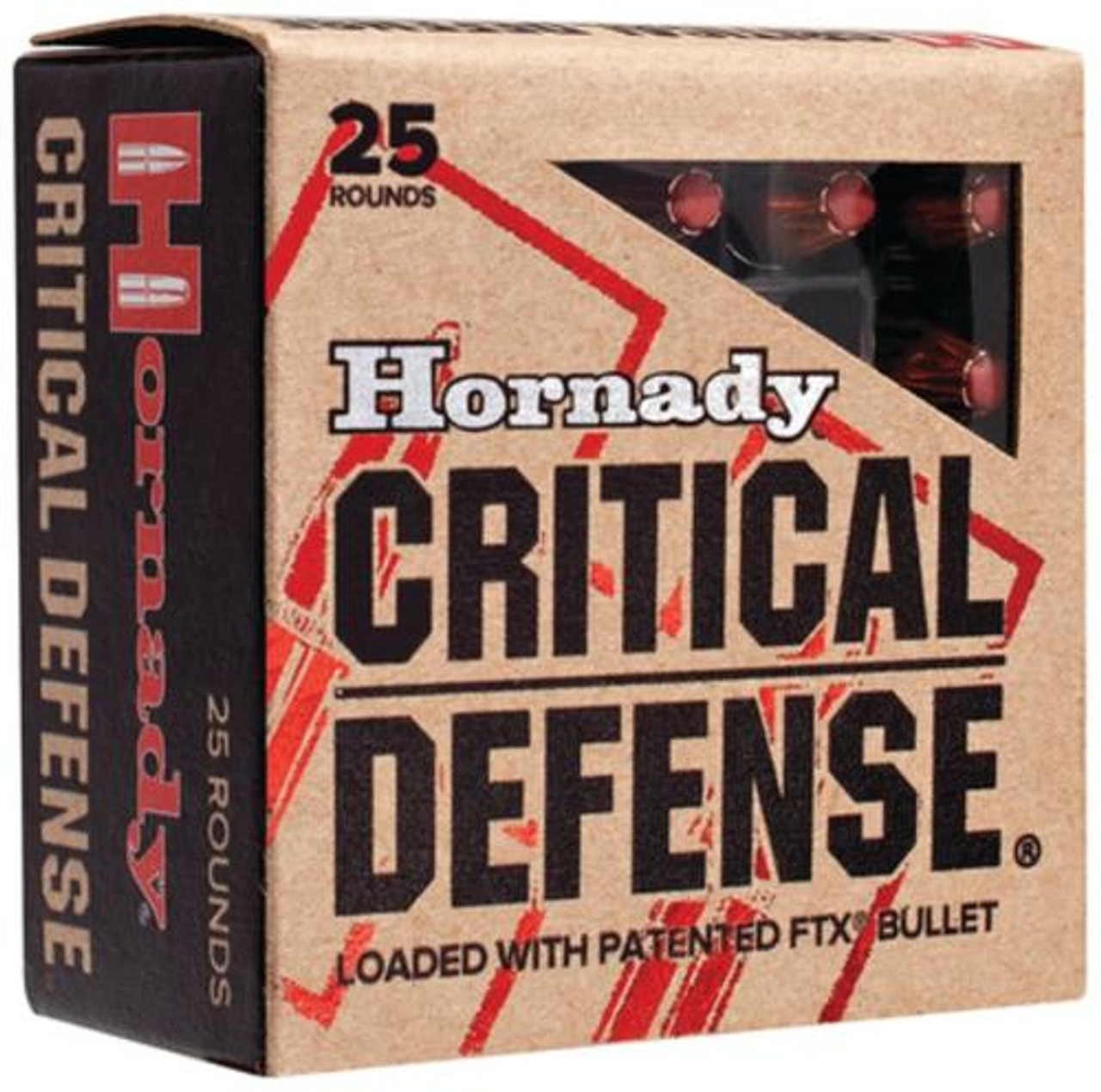 Hornady Critical Defense 9mm 115gr, Flex Tip eXpanding 25rd Box