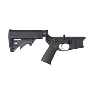 LWRC IC Complete Lower Receiver – .223 Rem/5.56x45mm NATO | LWRCI Stock & Trigger Guard | Black Finish