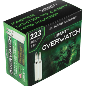 Liberty Ammunition OverWatch Hunting 223 Remington 55gr, 20Bx 50Cs