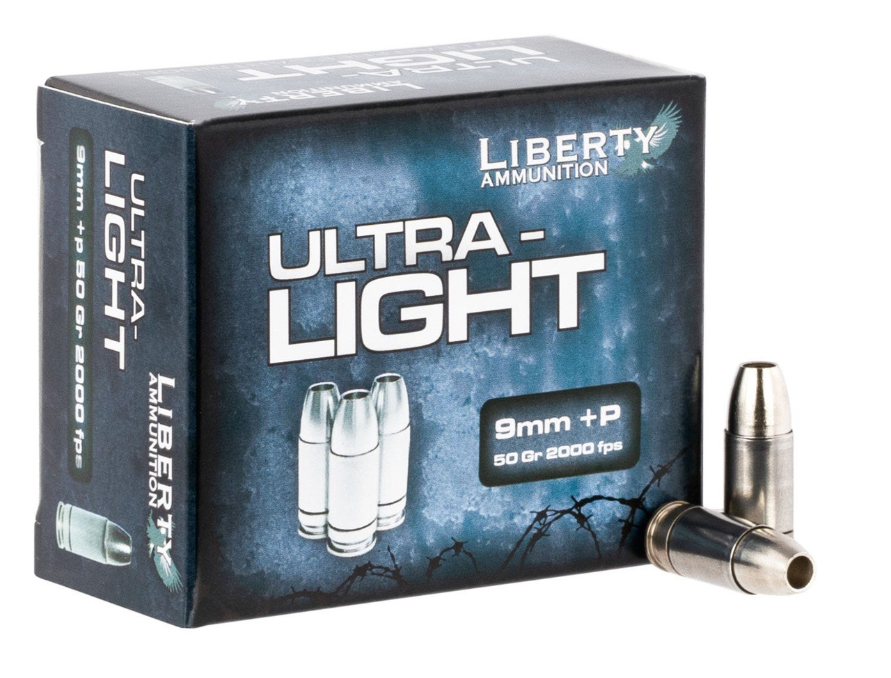 Liberty Personal Defense 9mm 50gr, Monolithic Hollow Point, 20rd Box
