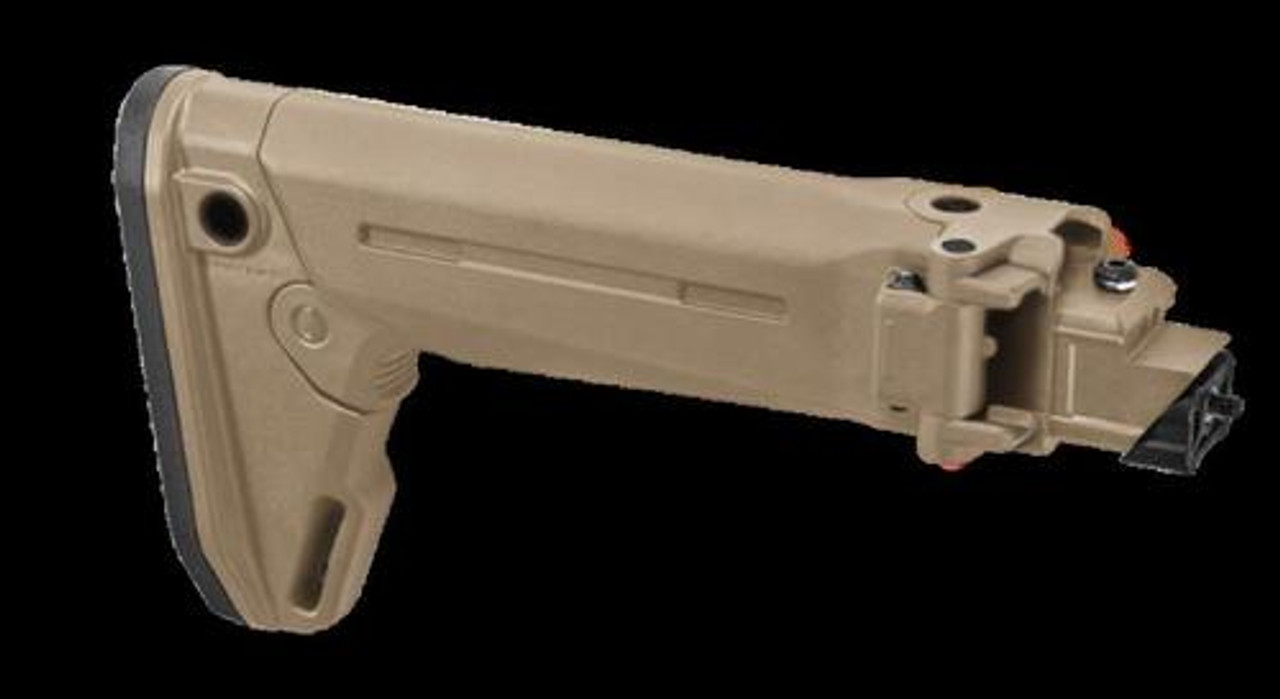 Magpul Zhukov-S Folding Stock – Flat Dark Earth | Fits AK-47/AKM Stamped Receivers
