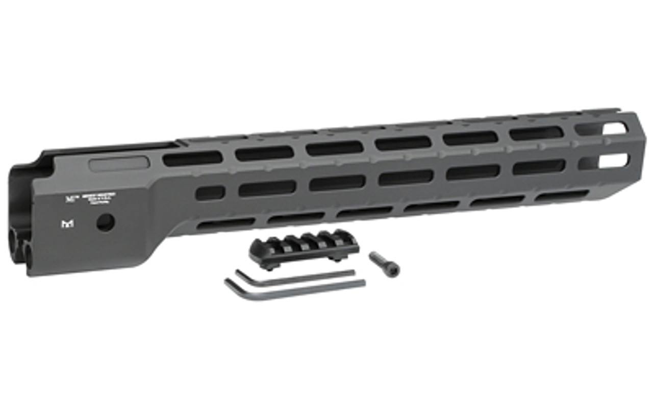 Midwest Industries 14" M-LOK Handguard – Fits Ruger PC9 Carbine, Black, Not Compatible with Fiber Optic Front Sight