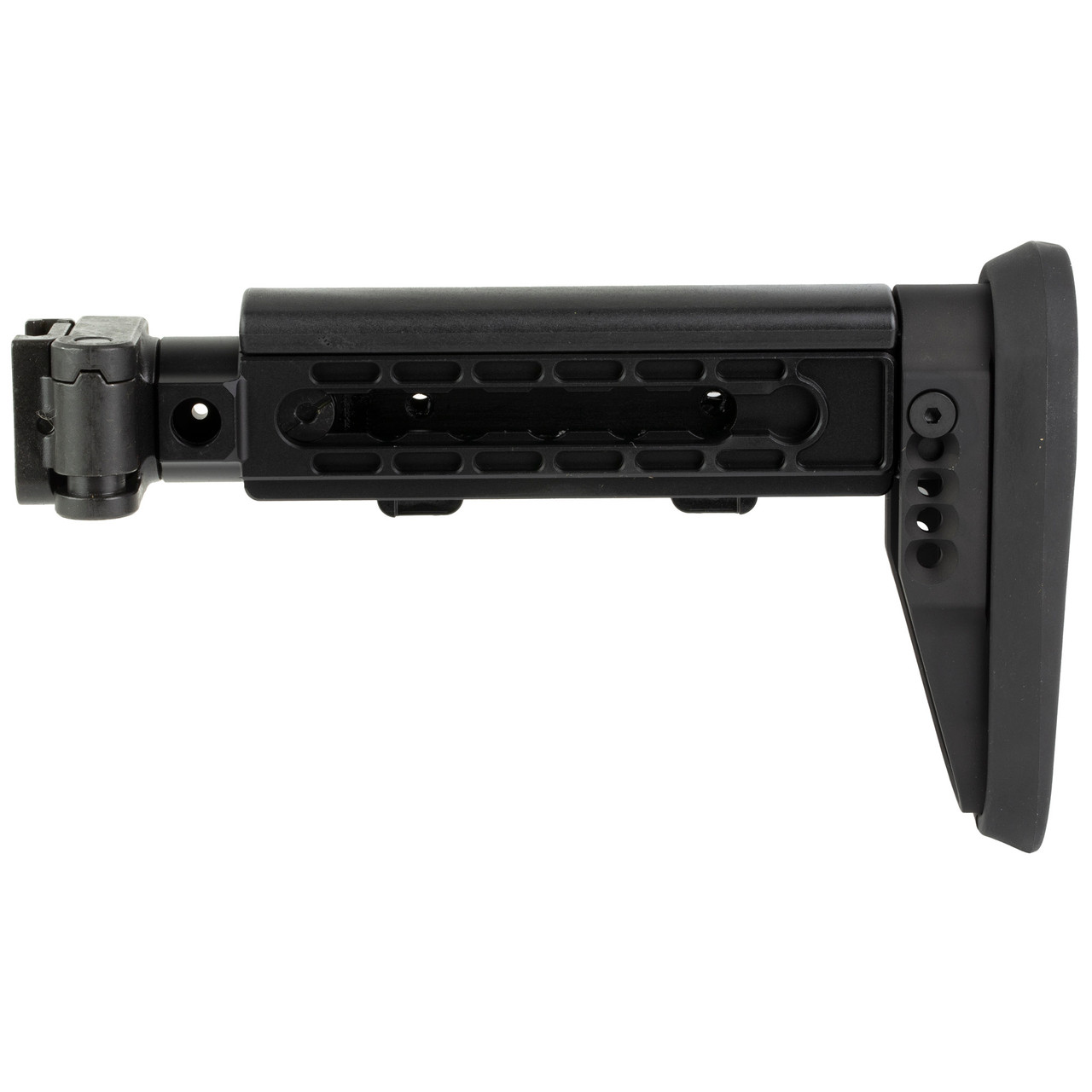 Midwest Industries Alpha Folding Stock – Black, Fits AK-Platform with 1913 Picatinny Rail Adapter