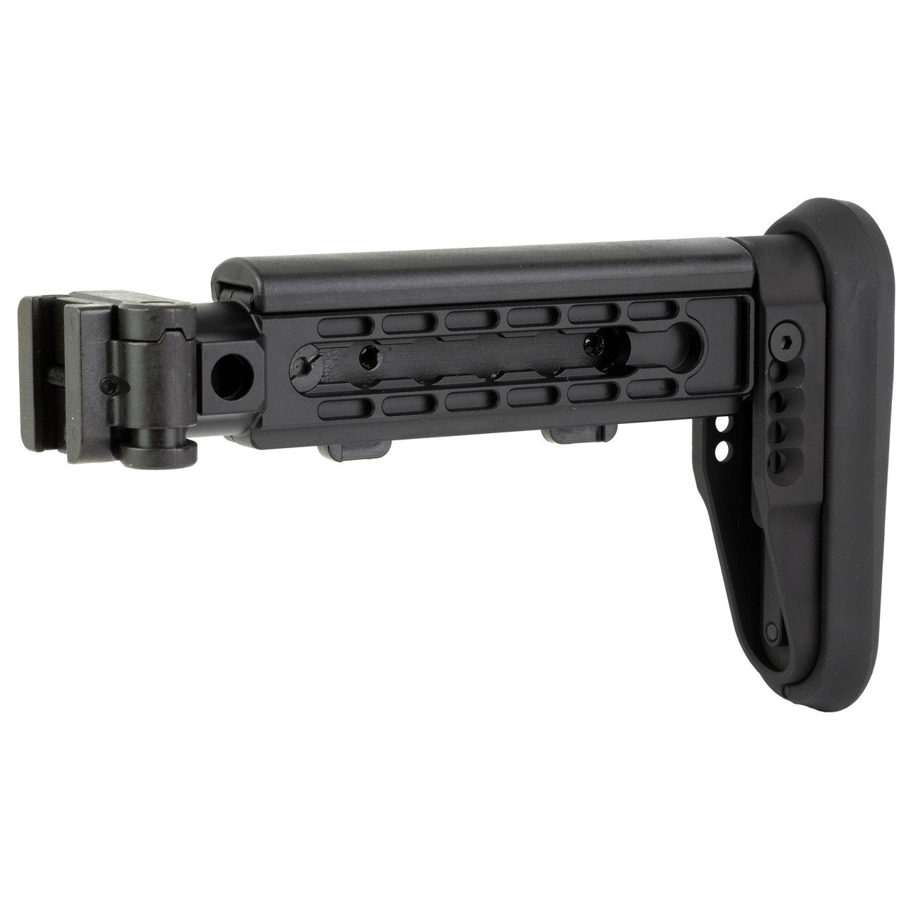 Midwest Industries Alpha Folding Stock – Black, Fits AK-Platform with 1913 Picatinny Rail Adapter