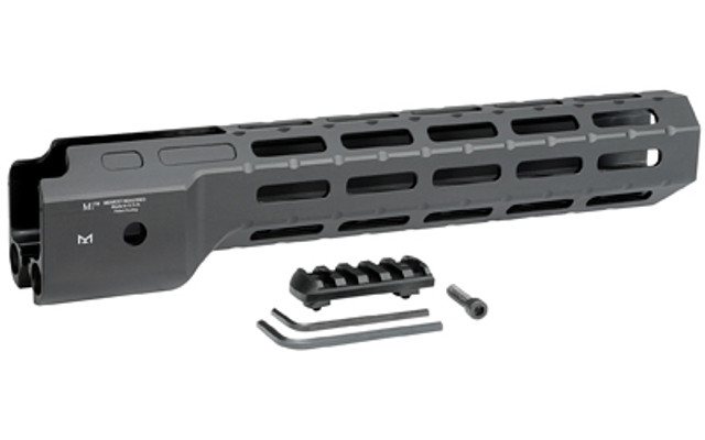 Midwest Industries Combat Handguard – 12" M-LOK, Fits Ruger PC9, 6061-T6 Aluminum, Black Hardcoat Anodized