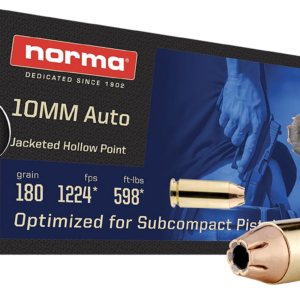 Norma Safeguard 10mm 180gr, Jacketed Hollow Point 50rd